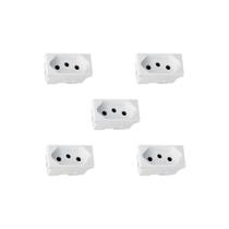 Kit 5 Modulos Tomada 20A Branco Parafuso 615060 Plus Pial
