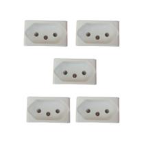 Kit 5 Modulos Tomada Branca 10A Lunare Up Schneider S401107