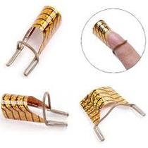 Kit 5 Moldes ferro Reutilizáveis Para Unhas Gel