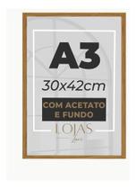 Kit 5 Molduras A3 Quadro Foto Poster Acetato Parede 30x42 Cm