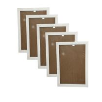 Kit 5 Molduras A4 21x30cm Certificado Diploma Com Acetato