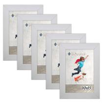 Kit 5 Molduras Porta Retrato 10X15 Branco Kit 5 Molduras Porta Retrato 10X15 Branco