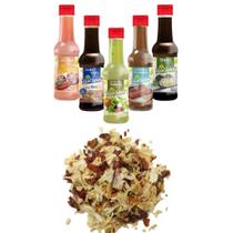 Kit 5 Molhos 150ml Cada + Tempero 1kg Linha Premium A Sua Escolha
