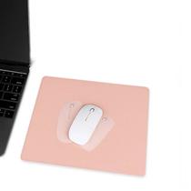 Kit 5 Mouse Pad 20x20cm Rosa Claro Pequeno Quadrado Sintetico Fino Slim Antiderrapante