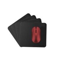 Kit 5 Mousepad Couro 5 Pçs 20X20+ Porta Copos
