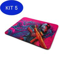 Kit 5 Mousepad Gamer Personalizado Cs Go - Ct Hyperbeast - Canecas personalizadas