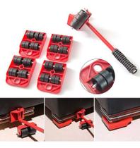 Kit 5 Movedor Rodinhas Para Mudança De Móveis Pesados