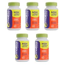 Kit 5 MSM + Vitamina C e Biotina 5x60 cápsulas Maltta Kit 5 MSM + Vitamina C e Biotina 5x60 cápsulas Maltta