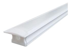 Kit 5 Mts De Perfil De Embutir Alumínio Branco P/ Fita Led