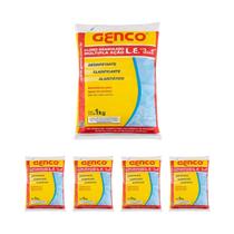 Kit 5 Múltip Ação 3 Em 1 Granulado Limpeza Piscina 1l Genco