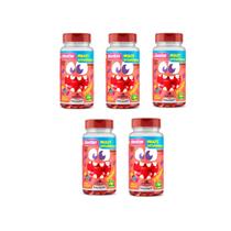 Kit 5 Multivitaminico Kids 5x30 Gummys Sabor Framboesa Unilife Kit 5 Multivitaminico Kids 5x30 Gummys Sabor Framboesa Unilife
