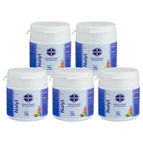 Kit 5 Nalyt Baby 10g Amgercal Previne Mortalidade Filhote Pássaro Pinta Preta Premix Vitamina