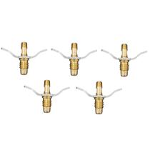 Kit 5 Niple Borboleta Latão P13 Botijão Regulador Reforçada Kit 5 Niple Borboleta Latão P13 Botijão Regulador Reforçada