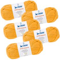 Kit 5 Novelos Lã Cisne D'primera 40g 84m Tricô Crochê Cores