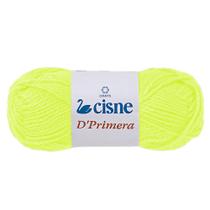 Kit 5 Novelos Lã Cisne D'Primera Cor 254 Amarelo Neon