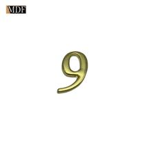 Kit 5 Números para Artesanato Apliques 2,22 X 2,56cm Zamac Dourado