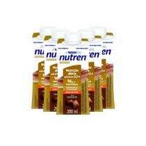 Kit 5 Nutren Senior Zero Lactose Sabor Chocolate com 16g de Proteínas 200ml
