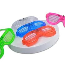 Kit 5 Óculos Aviador De Led Neon Balada Festa Rave