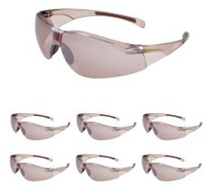 Kit 5 Óculos De Proteção Allprot Ares Marrom Espelhado Kit 5 Óculos De Proteção Allprot Ares Marrom Espelhado
