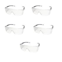 Kit 5 Oculos Epi Segurança Proteçao Ocular Sobrepor Incolo