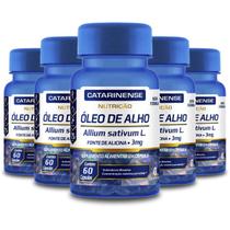 Kit 5 Óleo De Alho Catarinense 60 Cápsulas Kit 5 Óleo De Alho Catarinense 60 Cápsulas