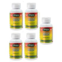 Kit 5 Óleo De Avestruz Amazon Struthio - 60 Capsulas