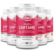 Kit 5 Óleo de Cártamo Unilife 60 Cápsulas 1000mg