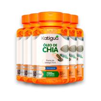 Kit 5 Óleo de Chia Katiguá 1000mg 60 Cápsulas Kit 5 Óleo de Chia Katiguá 1000mg 60 Cápsulas
