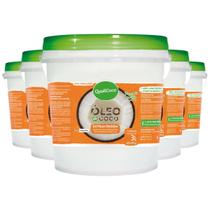 Kit 5 Óleo De Coco Qualicôco Extra Virgem 3 Litros