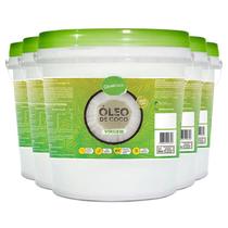 Kit 5 Óleo De Coco Virgem Qualicoco 3 Litros Kit 5 Óleo De Coco Virgem Qualicoco 3 Litros