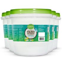 Kit 5 Óleo De Coco Virgem Sem Sabor Qualicoco 3 Litros Kit 5 Óleo De Coco Virgem Sem Sabor Qualicoco 3 Litros