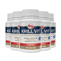 Kit 5 Óleo de Krill Vitafor 60 cápsulas