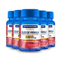 Kit 5 Óleo De Prímula 1000Mg - Catarinense 40 Cápsulas Kit 5 Óleo De Prímula 1000Mg - Catarinense 40 Cápsulas