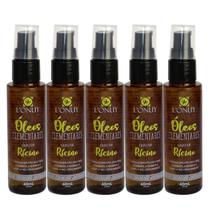 Kit 5 Óleo De Rícino Capilar Óleos Elementares 60Ml Lonuy