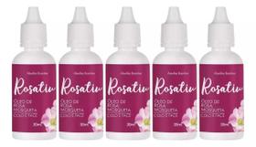 Kit 5 Óleo De Rosa Mosqueta Colo E Face 30ml Rosativ