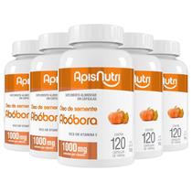 Kit 5 Óleo De Semente De Abóbora Apisnutri 120 Cápsulas Kit 5 Óleo De Semente De Abóbora Apisnutri 120 Cápsulas