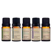 Kit 5 Óleo Essencial Via Aroma Melaleuca, Lavanda, Menta Piperita, Alecrim e Lemongrass