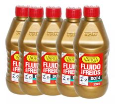 Kit 5 Oleo Fluido De Freio Varga 500ml Dot4 Trw Original