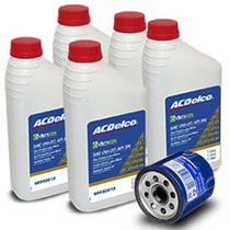 Kit 5 Oleos 0w20 Filtro Peca Nova Onix meriva spin s10 trailblazer cruze Kit2218