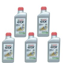 Kit 5 Óleos Castrol Gtx Ultraclean 10w40 Semissintético 1l