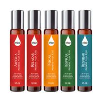 Kit 5 Óleos Essenciais Prontos para Pele Roll On 10ml - Dia