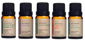 Kit 5 Óleos Essenciais Via Aroma 100% Puros Kit 5 Óleos Essenciais Via Aroma 100% Puros