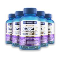 Kit 5 Ômega 3 1000mg Catarinense 120 Cápsulas