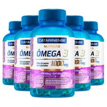 Kit 5 Ômega 3 - 120 cápsulas - Catarinense - Catarinense Pharma
