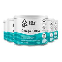 Kit 5 Ômega 3 Dha 460Mg Ocean Drop Vegano 120 Cápsulas Kit 5 Ômega 3 Dha 460Mg Ocean Drop Vegano 120 Cápsulas
