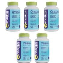 Kit 5 Ômega 3 EPA-DHA 1000mg 5x120 cápsulas Maltta