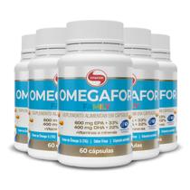 Kit 5 Ômegafor Family Ômega 3 Vitafor 60 cápsulas