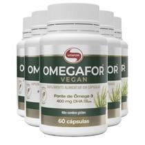 Kit 5 Omegafor Vegan Vitafor 60 Cápsulas