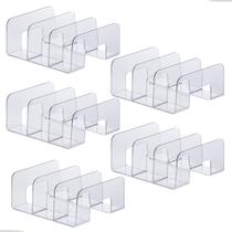 Kit 5 Organizador Acrilico Escritório Estante Sala Multiuso Livros Bolsa Clutch Carteira Paramount