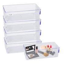 Kit 5 Organizador Armario/Escritório Acrílico 11,5x34,8